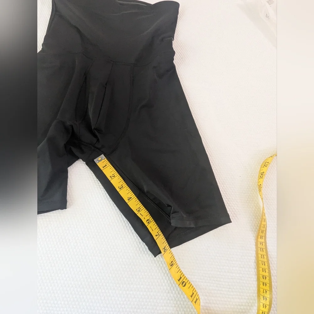 Men High Waisted Boxer Shorts Without  Pad Black SZ L NEW.